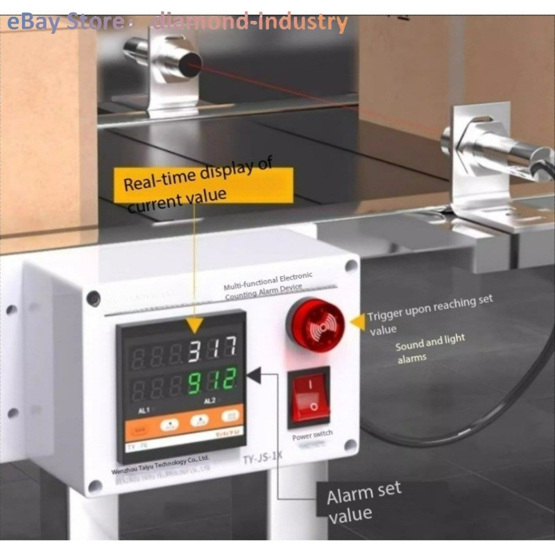 Infrared Electronic counterIdeal for counting on conveyorbelts inproductionlines gallery