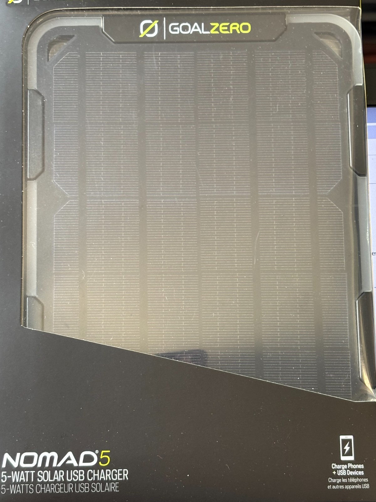 Goal Zero Nomad 5 Solar Panel Portable Charger NEW sealed package gallery