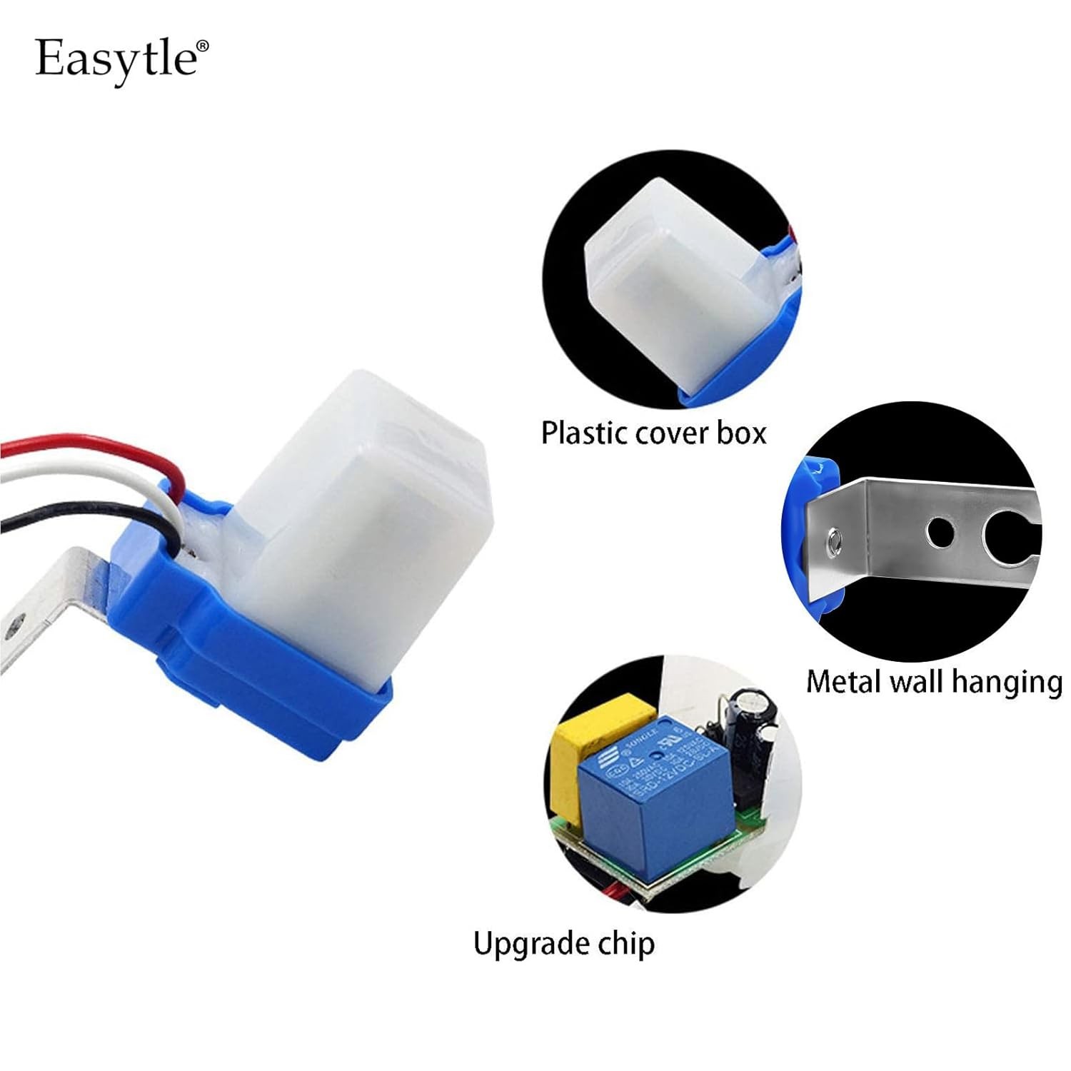 2 Pack AC DC 12V 10A Auto On/Off Photocell Light Switch Photo... gallery