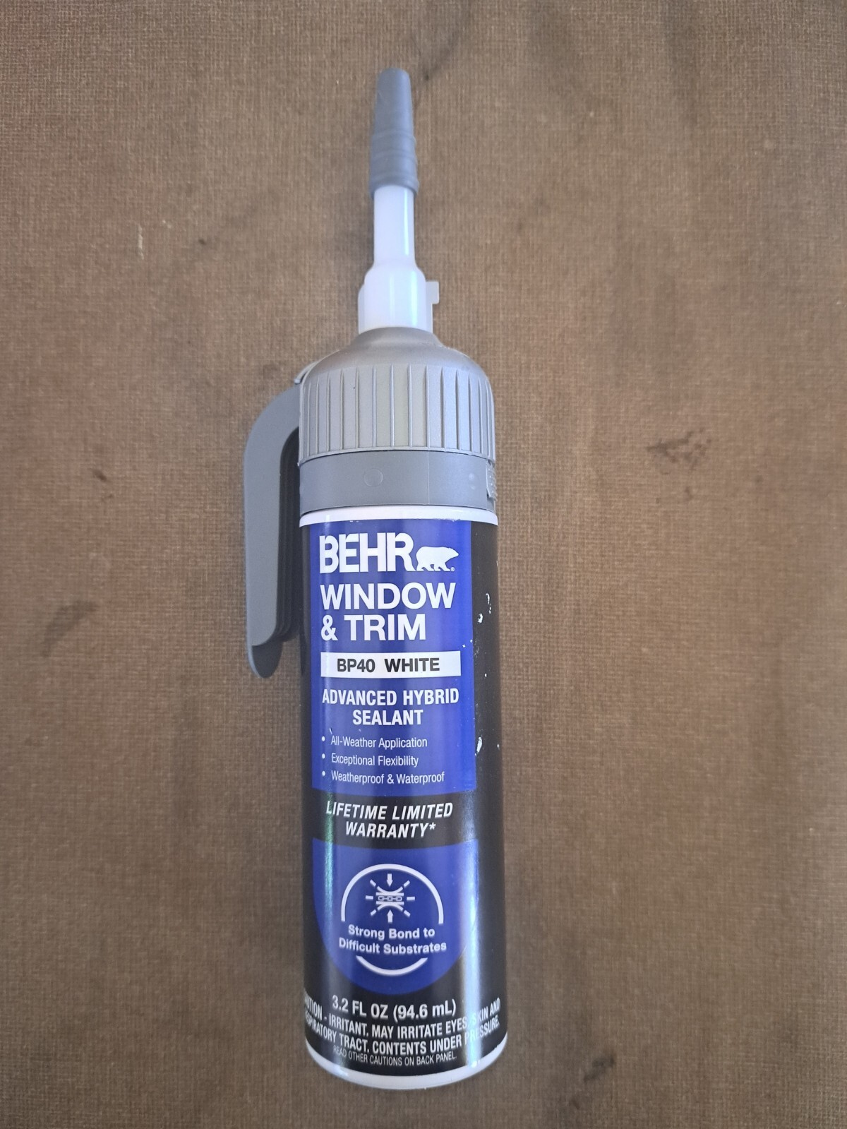 Window and Trim 3.2 fl. oz. Pressure Pack White Int/Ext caulk store & reuse gallery