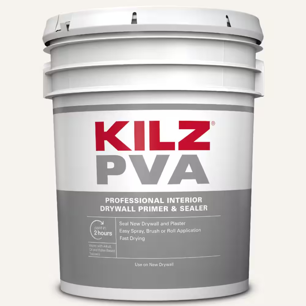 KILZ PVA Professional Interior Drywall Paint Primer & Sealer White - 5 Gallon