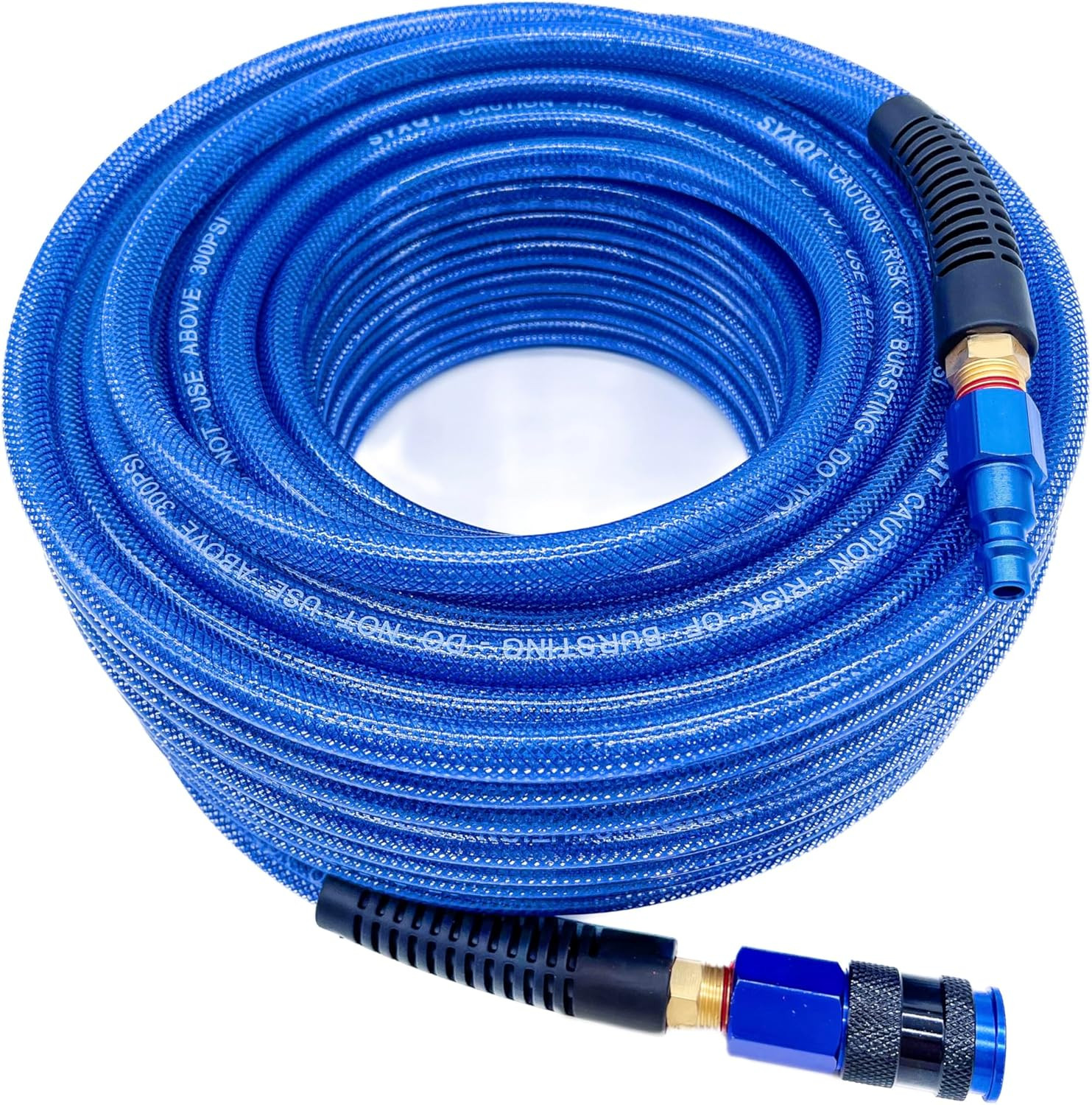 Polyurethane(Pu) 1/4-Inch X 100FT Reinforced,Air Hose with 1/4” Swivel Solid Alu gallery