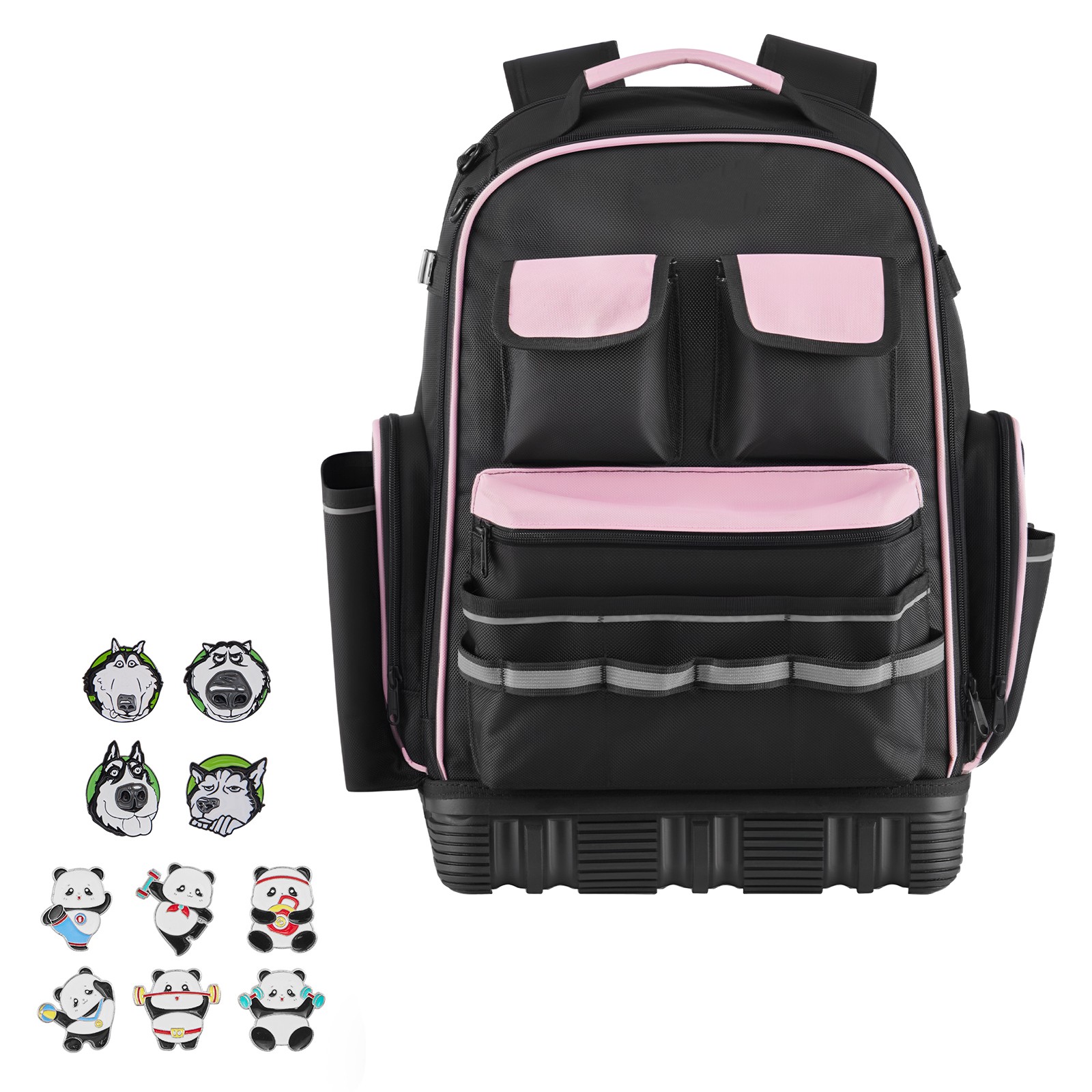 Tool Backpack 56 Pockets Tear-resistant Jobsite Backpack for Electrician gallery