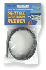 Ettore 20012 High Quality Black Replacement Squeegee Rubber Blade 12 in.