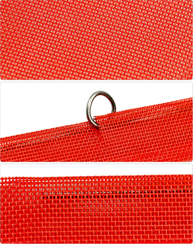 4 Pack 18x18 Mesh Safety Flags with Wire Loop Vinyl Coated Nylon gallery