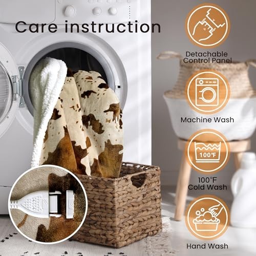 Cozy Heated Throw Blanket - Fast Heating Soft Flannel, 10 Heat Settings, 4 Timer gallery