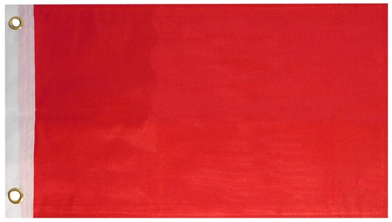 12x18 Red Plain Solid Color Double Sided Rough Tex Knit Nylon 12"x18" Flag Grmts gallery