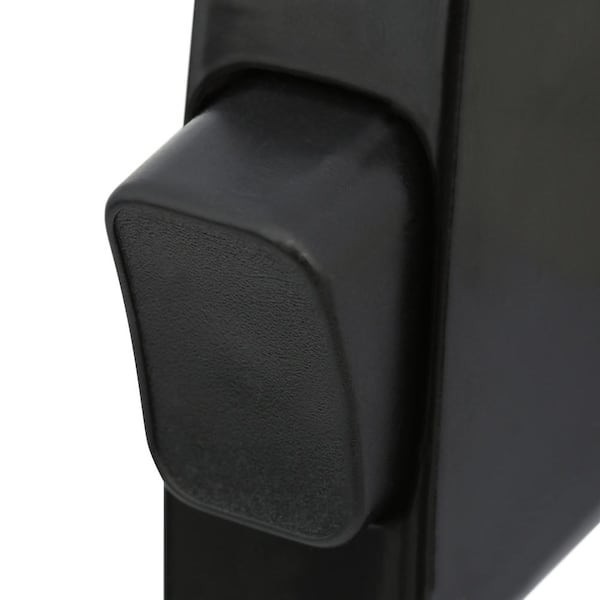 Push Button Screen Storm Door Latch Handle Set Night Lock Lever Metal Door Black gallery