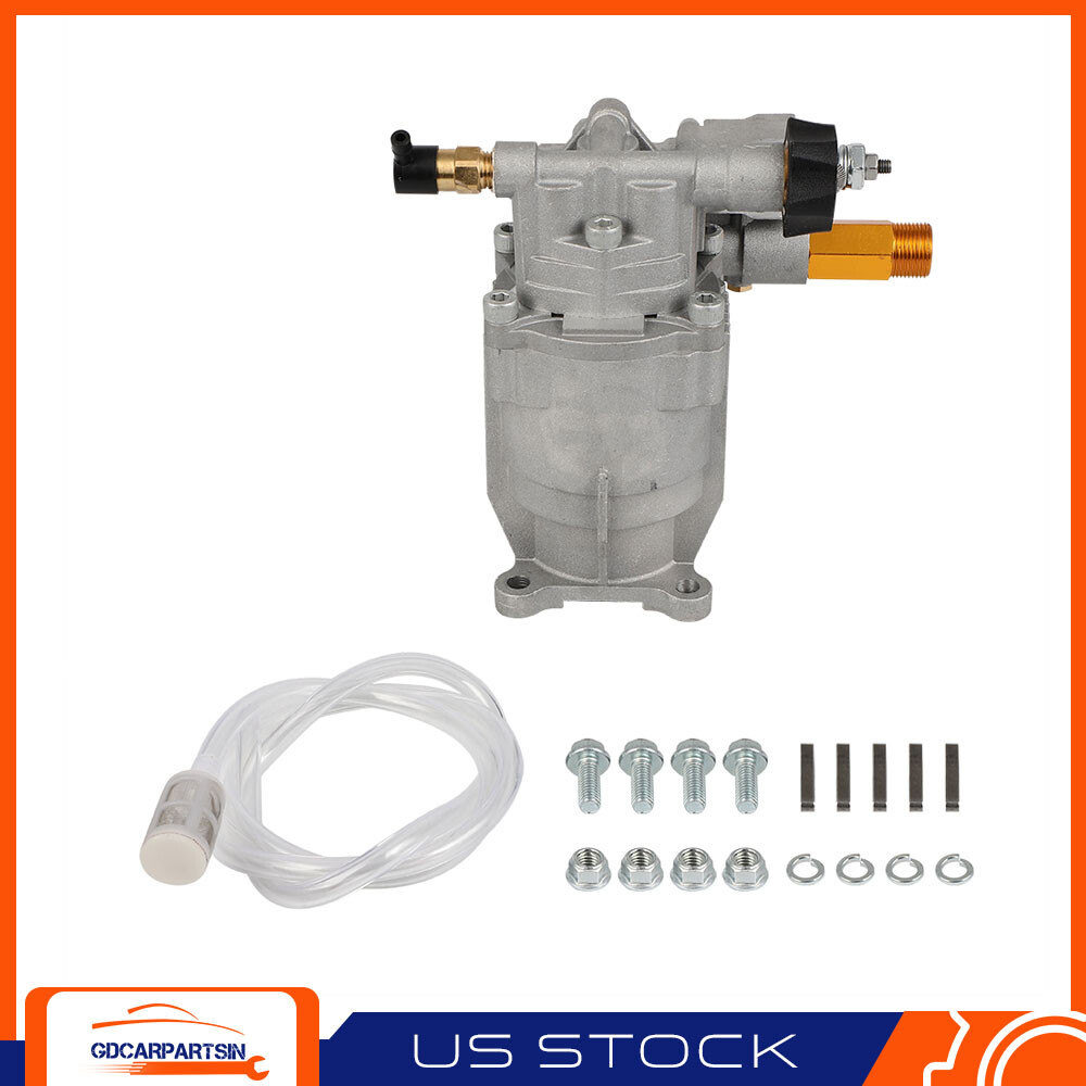 Pressure Washer Pump Horizontal 3/4"Shaft - MAX 3000 PSI 2.5 GPM Oil Sealed gallery