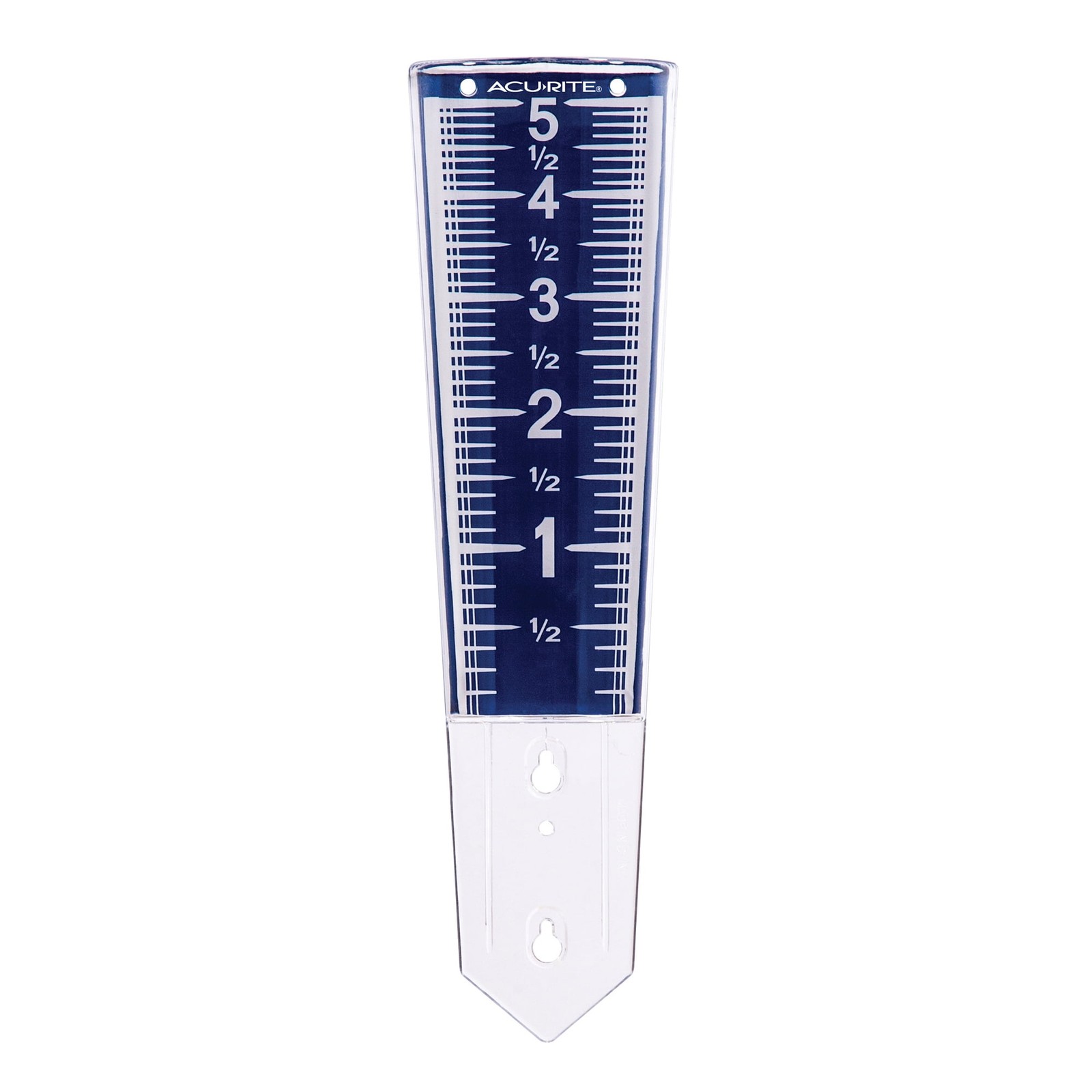 AcuRite 5-inch Blue Capacity Magnifying Rain Gauge (2" x 2.8" x 12.5") gallery