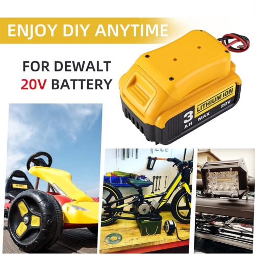 Power Connector DIY Battery Adapter Holder Dock For DeWalt 18V/20V Max Battery gallery
