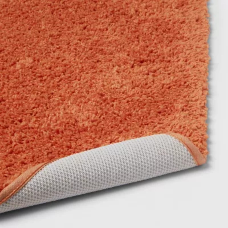 20"x34" Antimicrobial Bath Rug Orange- Threshold™: Machine Washable gallery