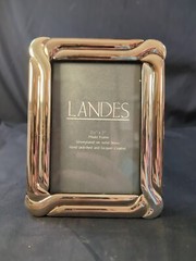 Silverplated Gold Tint Solid Brass Frame Polished Lacquer 3.5″X5” Ornate Unique
