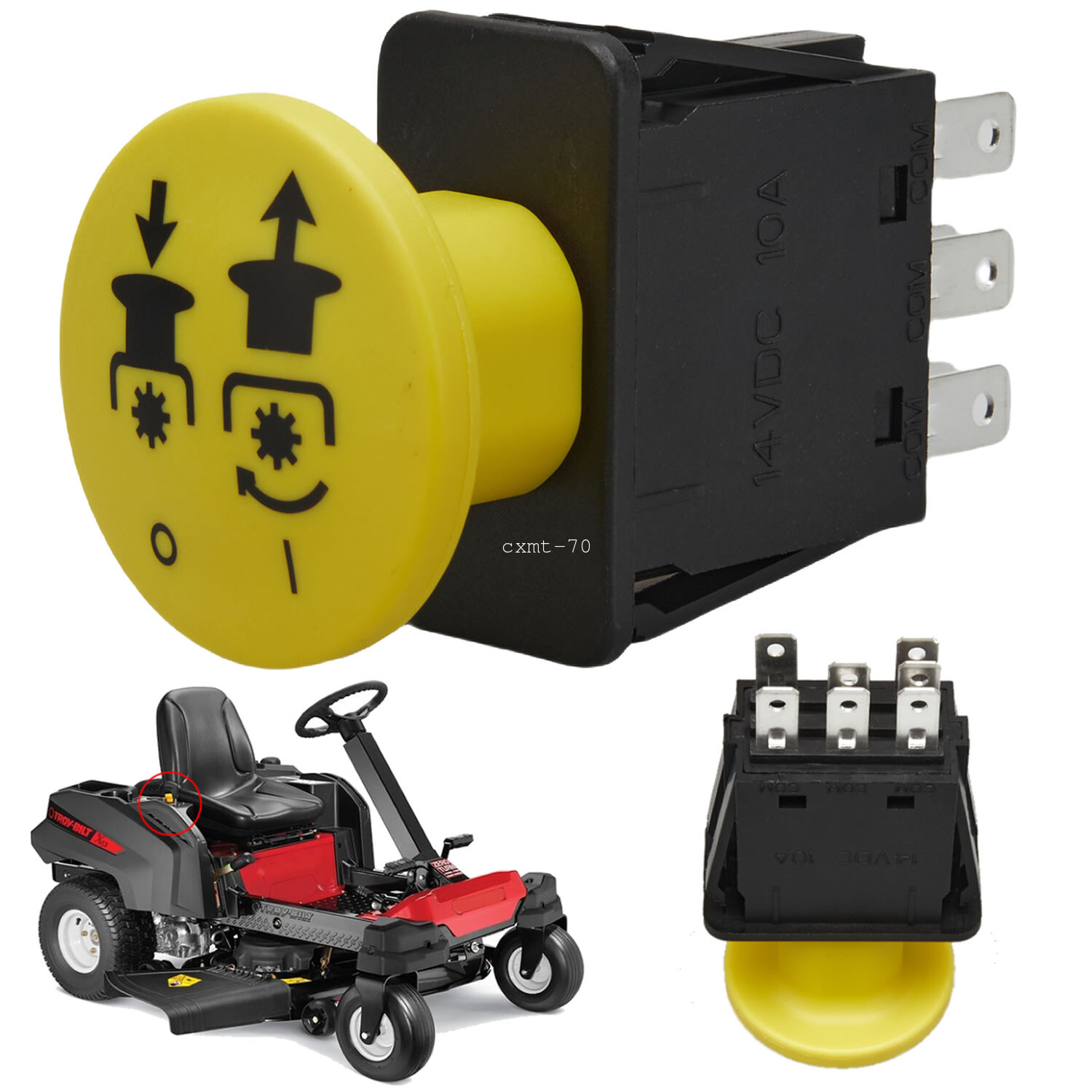 7-Terminal PTO Clutch Switch w/ 10A Upgrade For RTZ XT2 ZT1 ZTR Zero Cub Cadet gallery