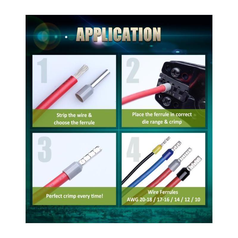 Pro'sKit CP-751E Crimper Wire Ferrules AWG 22-10 gallery