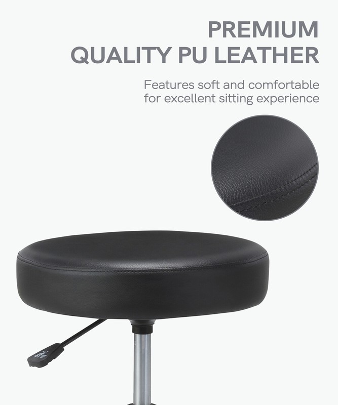 Hydraulic Rolling Swivel Stool Bar Spa Nail Salon Tattoo Shop Round Shape Chairs gallery