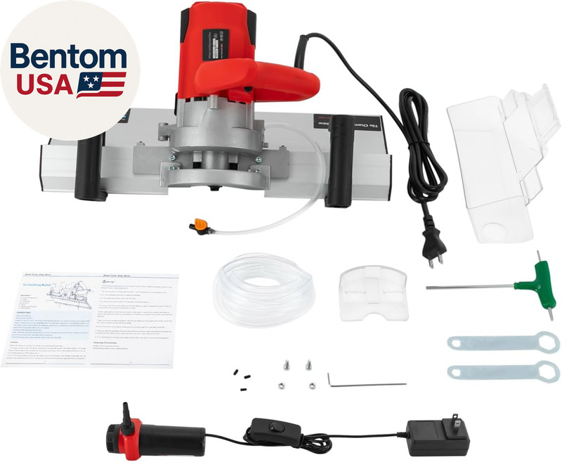 Electric Tile Chamfering Machine 45 Degree Handheld Ceramic Tile Cutter, 1200W H gallery