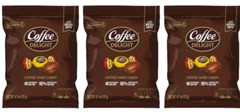 COLUMBINA Coffee Delight Hard Candy- Made with Real Coffee- {LOT OF 3 BAGS}