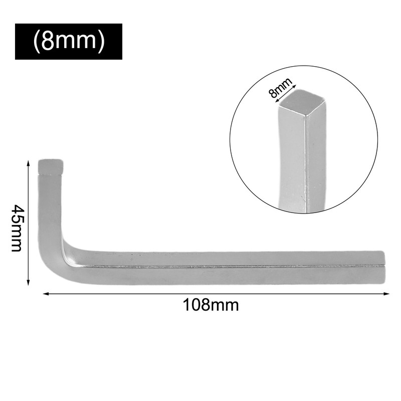 L Shape Square Head Wrench Square Key ,4 Point Wrench Screwdriver Set 3-10mm New gallery