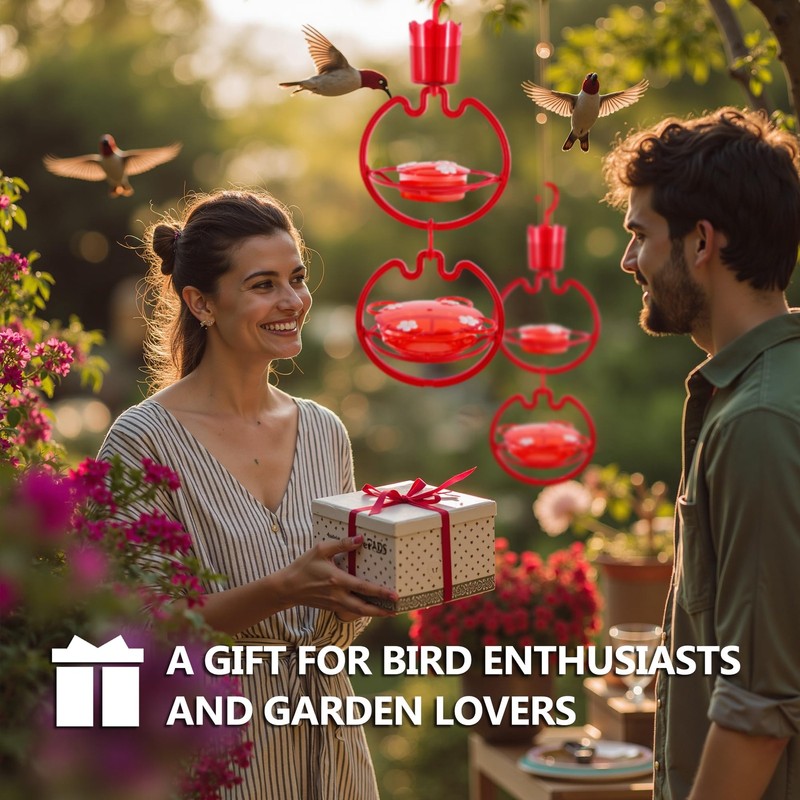 ORIENTOOLS Hummingbird Feeders for Outdoors Hanging 13oz Plastic Humming Bird... gallery