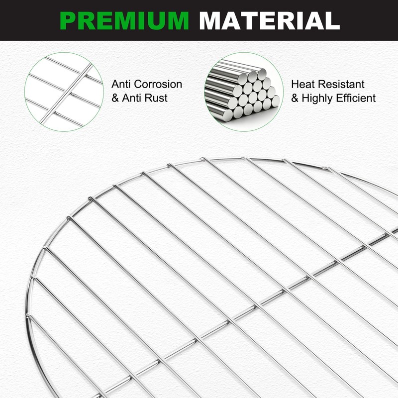 2 Pack Grill Grate Replacement, Steel Grill Grates for BBQ Parts [11.81 Inch] gallery