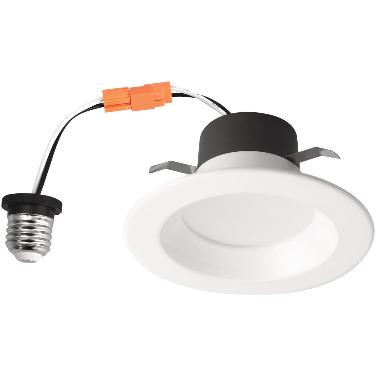 4 In. Retrofit IC Rated White LED CCT Tunable Downlight with Baffle Trim, 650 gallery