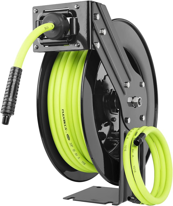 Flexzilla Retractable Air Hose Reel: 3/8" x 50ft - Heavy Duty - L8611FZ gallery