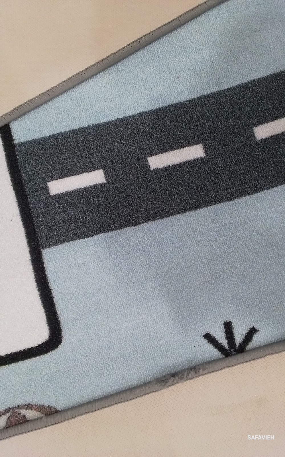 GREY / BLUE 7'-9" x 10'-0" Back Stain Rug, Reduced Price 1172795772 KPH226F-8 gallery