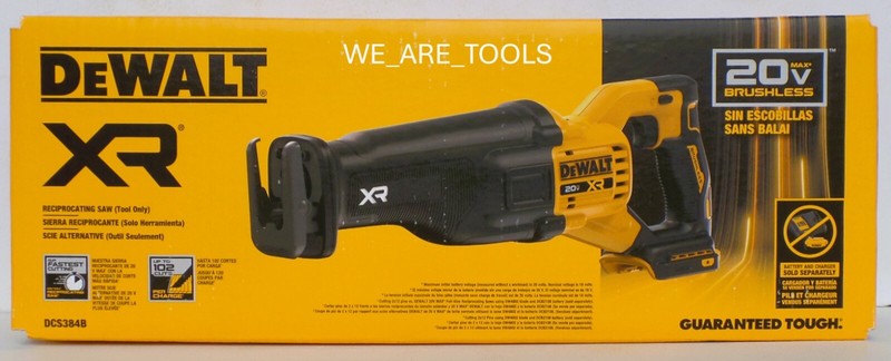 Dewalt DCS384B 20V XR Cordless Brushless Battery Reciprocating Saw Max 20 volt gallery