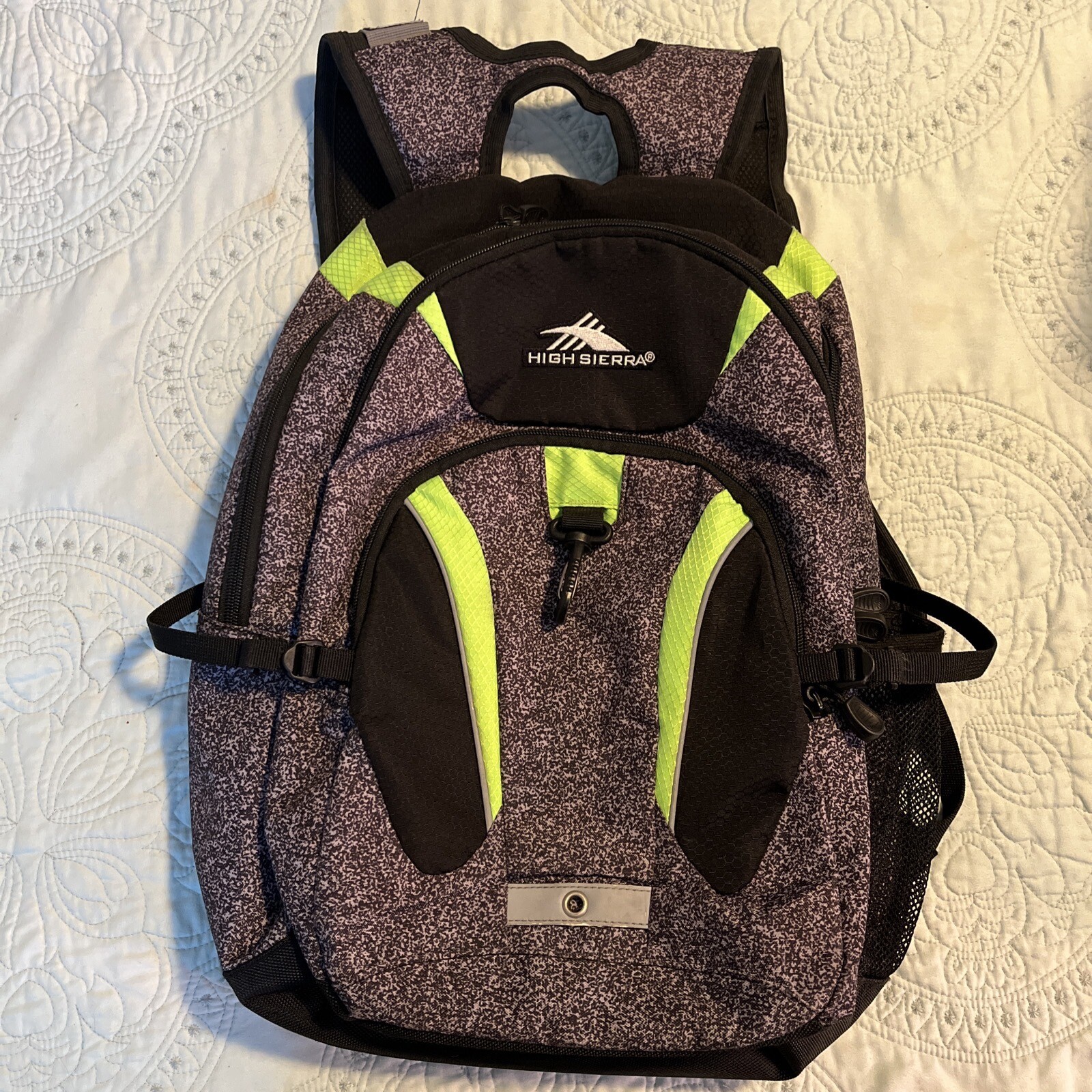 HIGH SIERRA  backpack with suspension strap system – Black/green