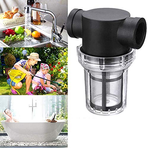 Water Pump Strainer Filter, 1Pcs Garden Pond 1 inch Inline Mesh 40 Mesh gallery