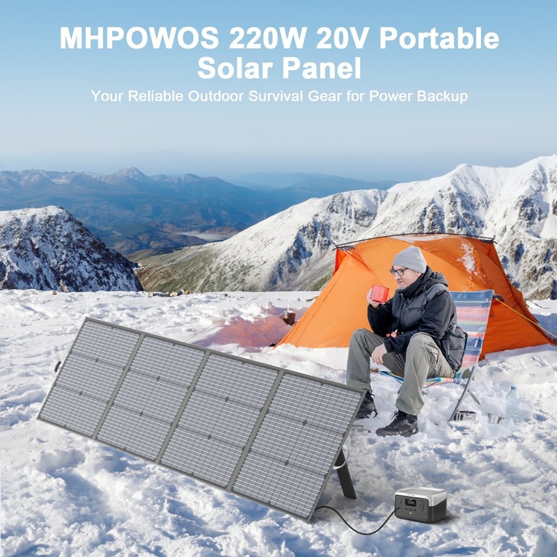 110W 200W Solar Panel Portable for Bluetti EB3A EB70S AC180 AC200L Power Station gallery