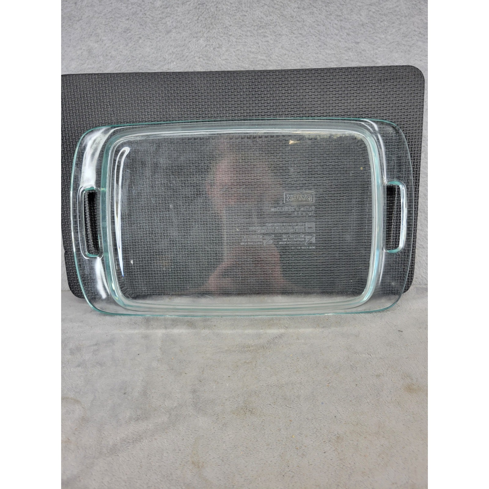 Pyrex 9.5x16 Clear Glass Baking Dish 3qt 2.8L Rectangular Casserole Pan USA C233 gallery