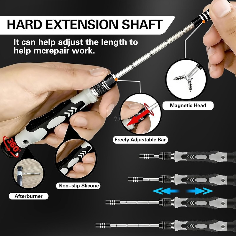 138 in 1 Multi-function TORX Magnetic Repair Tool Precision Screwdriver Set gallery