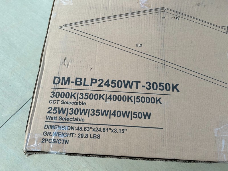 2-PACK 2x4' LED DROP CEILING Panel Light 25W/30W/35W/40W/50W 7500 Lumens 4 CCT gallery