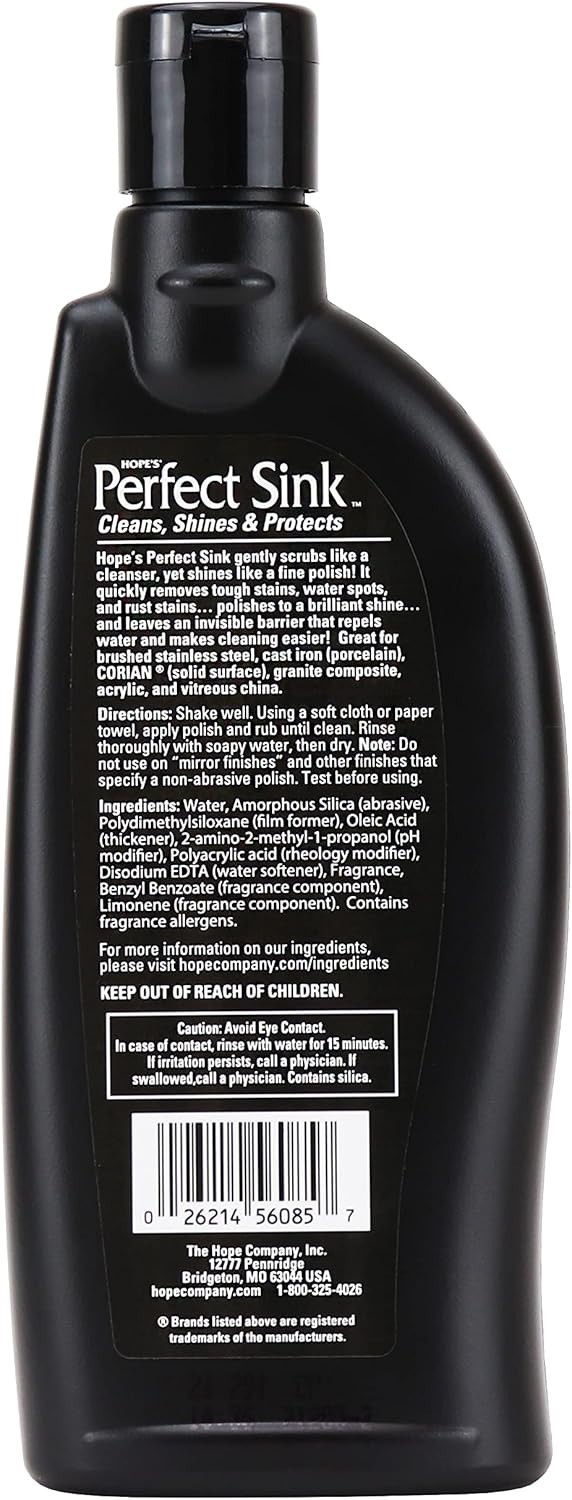 HOPE'S Perfect Sink Cleaner and Polish, Restorative, Removes - 8.5 Fl Oz gallery