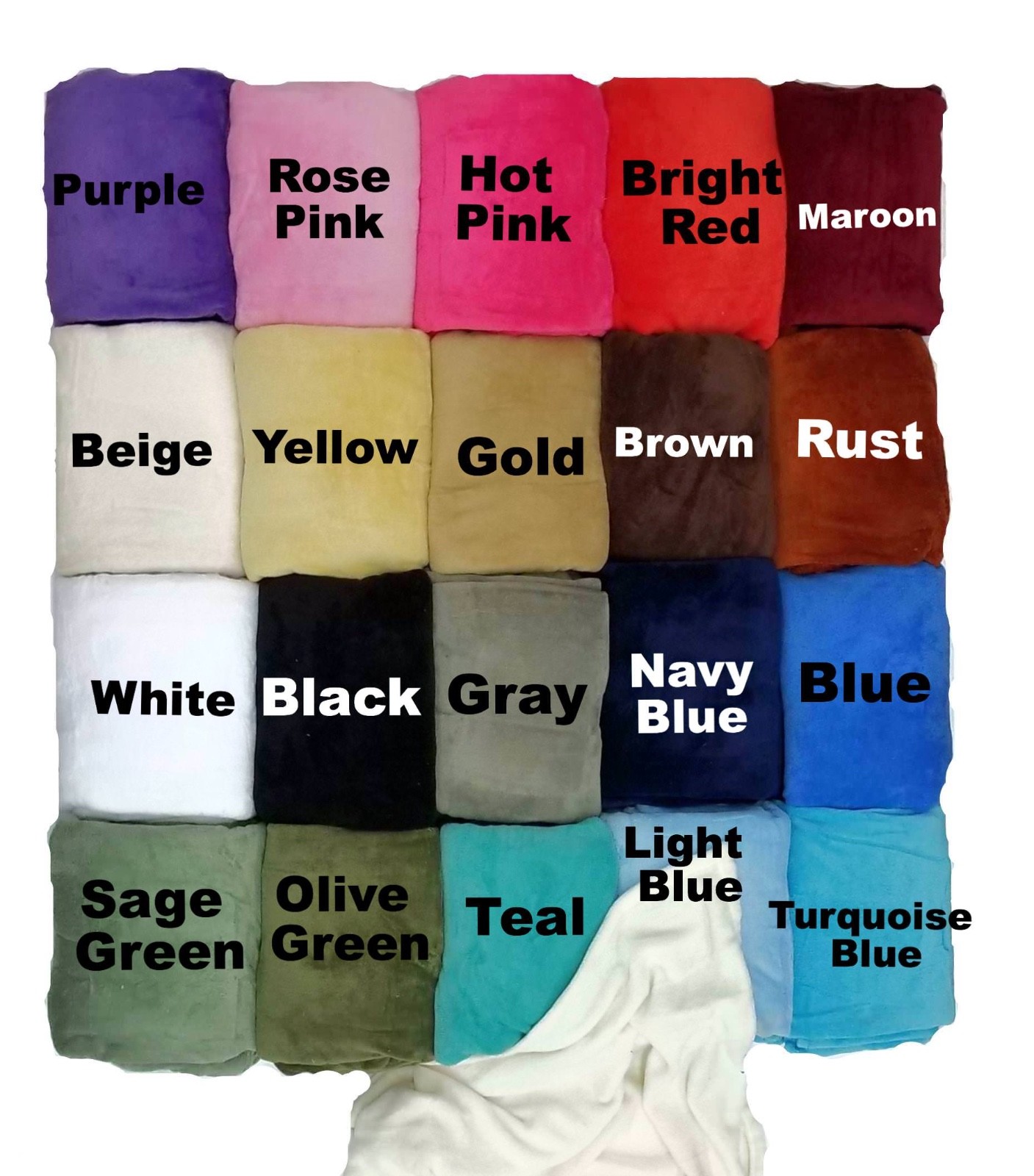 Sumptuous Light Winter Blanket Soft Throw 20 Solid Colors All Bed Sizes New!!! gallery