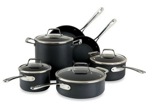 All-Clad B1 Hard Anodized Non-Stick Induction Aluminum 10-Piece Cookware Set gallery