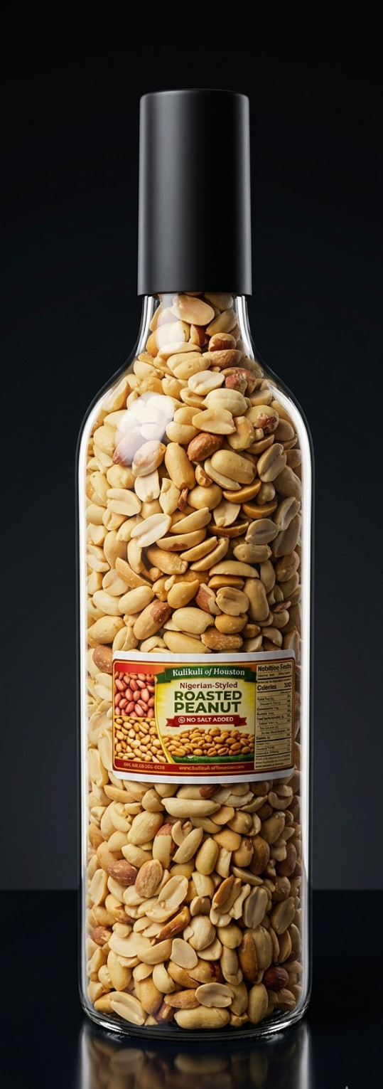 Nigerian Styled Roasted Groundnuts, Lightly Salted, Organic food | 460g, Sealed gallery