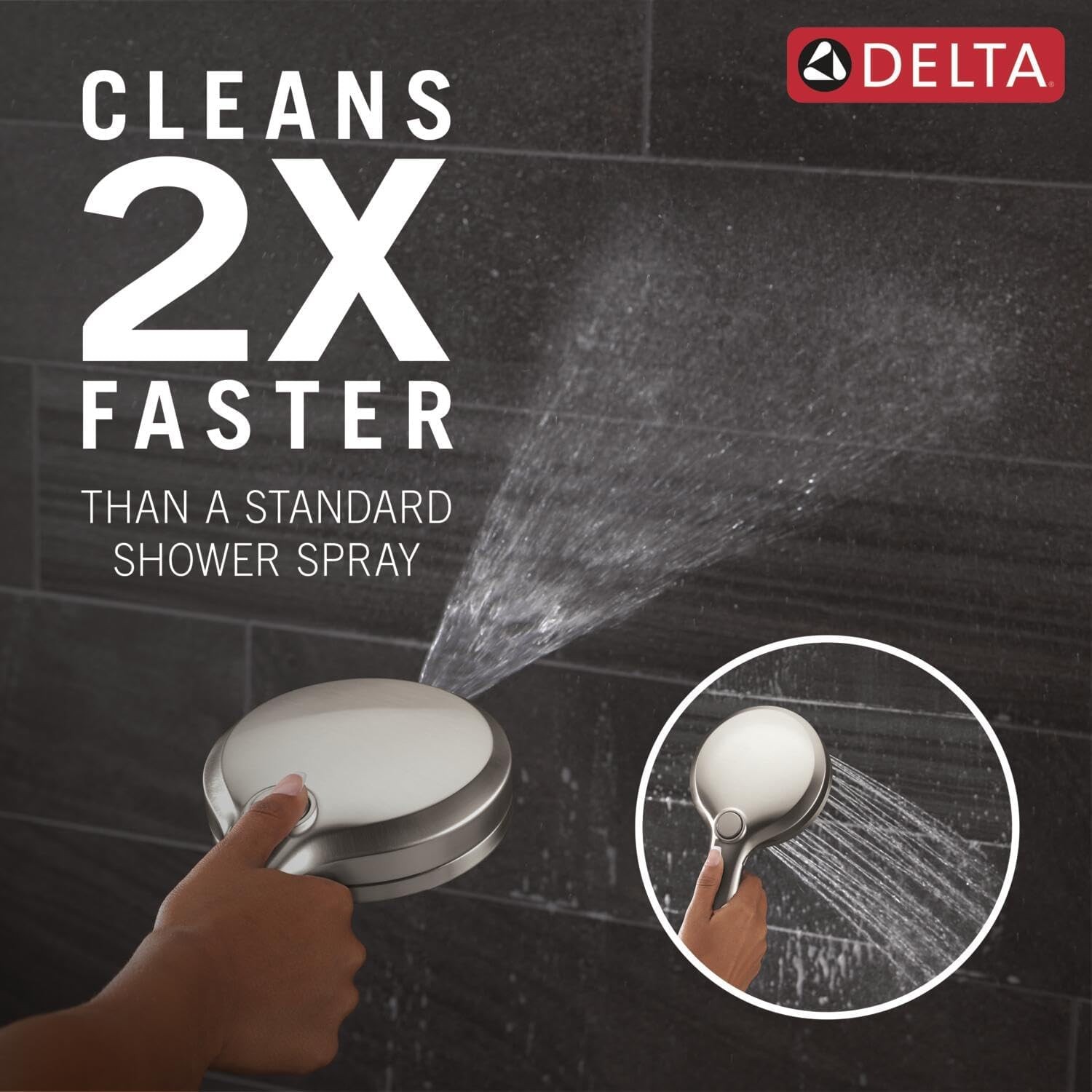 6-Setting In2ition 2-in-1 Dual Shower Head with Handheld High Pressure ProClean gallery