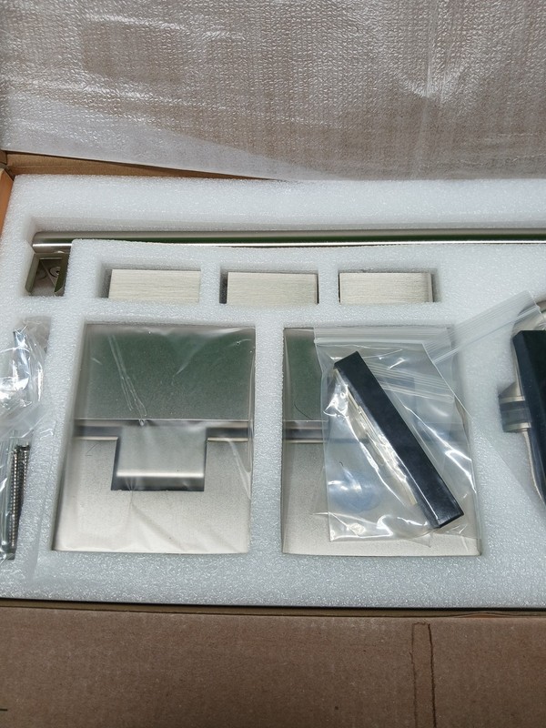Glasswarehouse Shower Hinge Hardware Kit Brushed Nickle GW-GH-KIT-BN gallery
