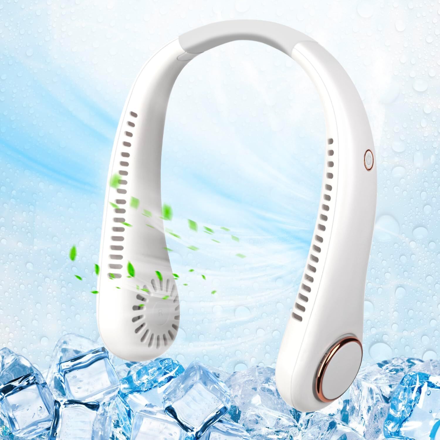 Portable USB Neck Hanging Fan Cooling Air Cooler Portable Little Air-Conditioner gallery