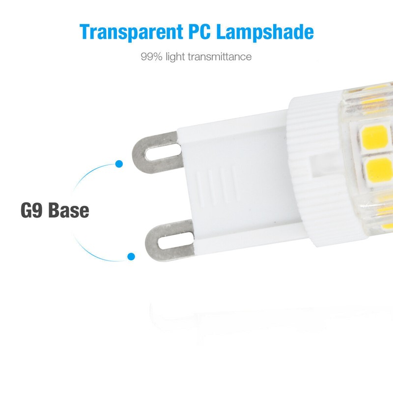 10Pcs G9 7W Dimmable LED Corn Bulb Lamp 6000K 2835 51-SMD Daylight Home Light US gallery