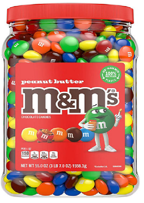 M&M'S Peanut Butter Milk Chocolate Candy, 55 oz. - FREE shipping gallery
