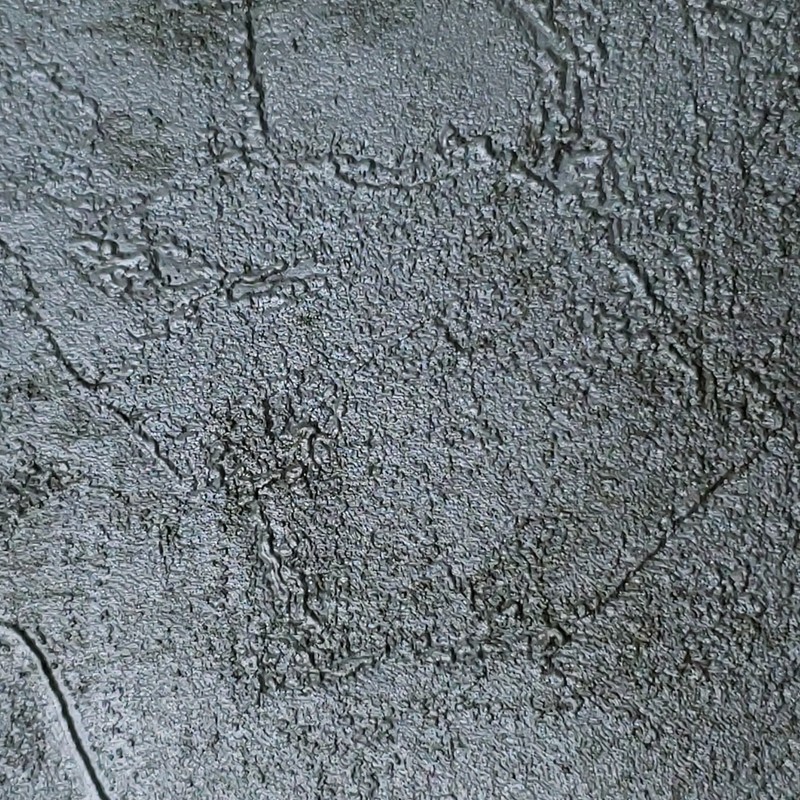 Embossed Wallpaper Silver green Metallic plain plaster Concrete textured roll 3D gallery