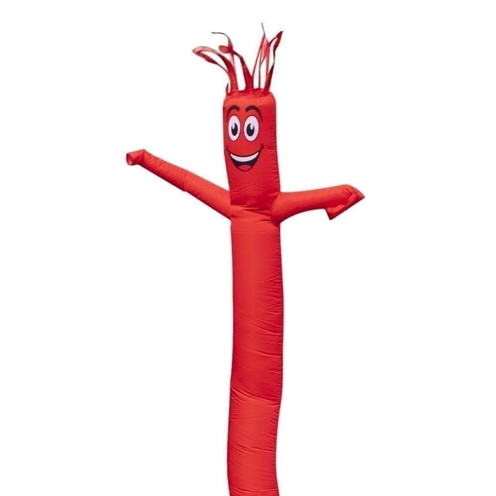 FFN Solid RED Color 6 Foot Tall Inflatable Tube Man Air Powered Dancer -... gallery