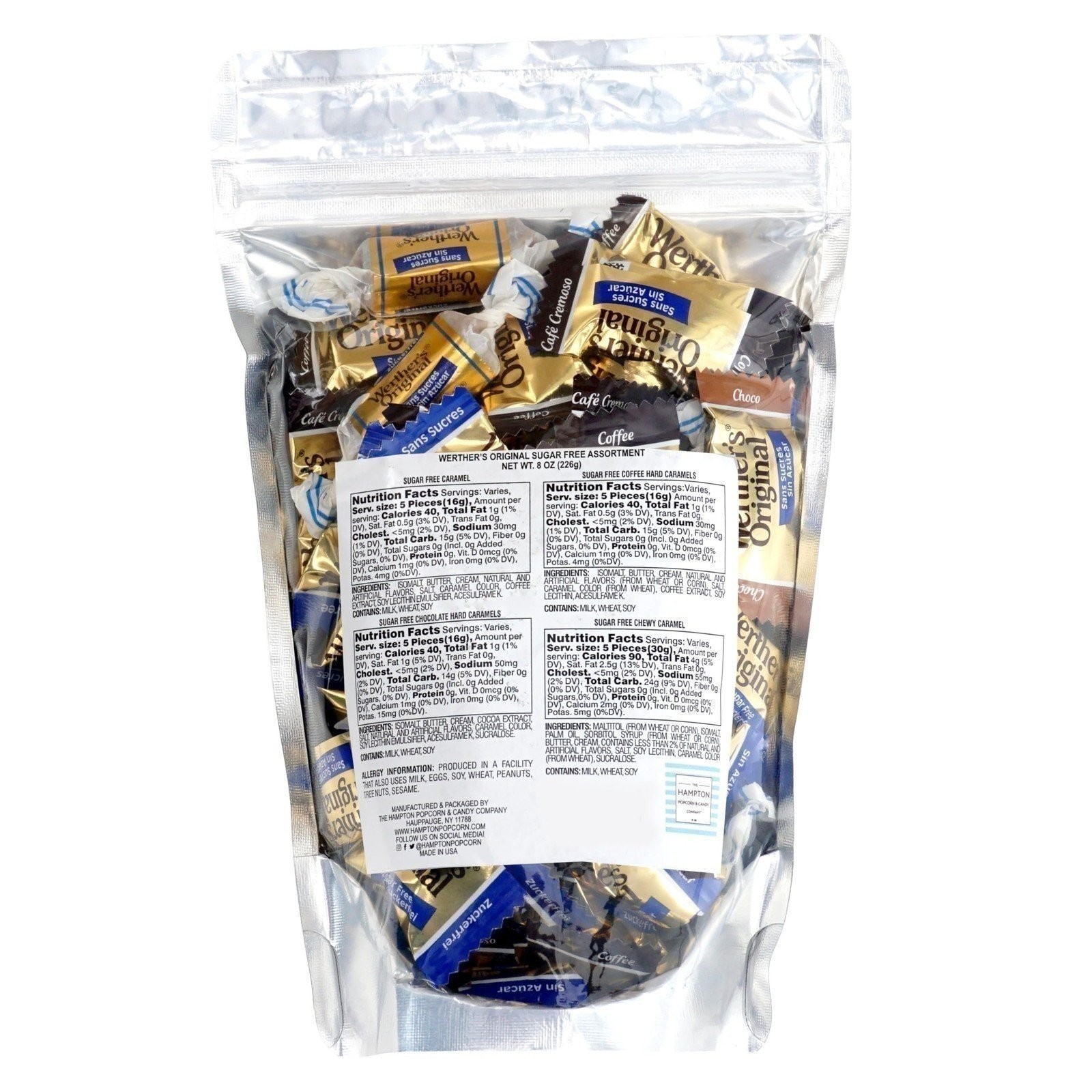Werthers Sugar Free Hard & Chewy Assorted Caramels, 8 Ounce Bulk Bag, 4... gallery