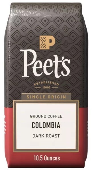 Peet's Coffee Colombia Ground Coffee, Dark Roast, 10.5oz, 1 Bags ☕JAN/2027☕ gallery