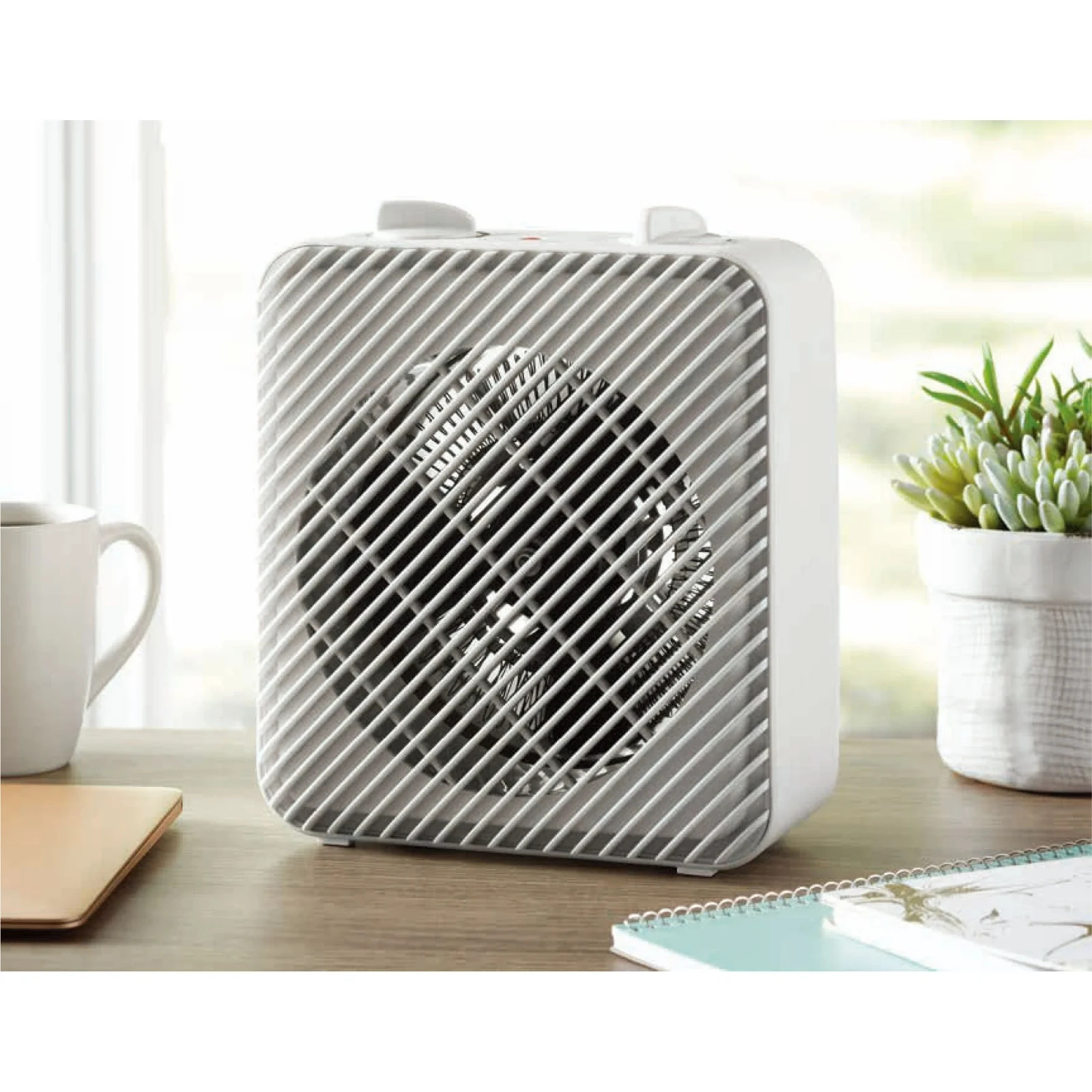 Pelonis 1500W 3-Speed Electric Fan-Forced Space Heater White PSH08F1AWW OPEN BOX gallery