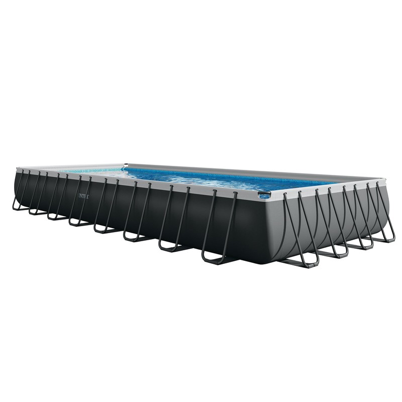 Intex 32' x 16' x 52" Rectangular Ultra XTR Frame Above Ground Swimming Pool Set gallery